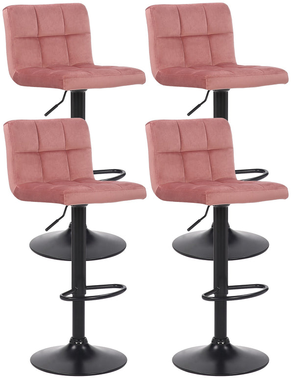4er Set Barhocker Feni Samt