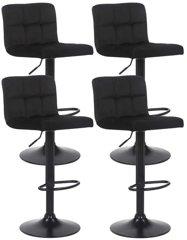 4er Set Barhocker Feni Samt