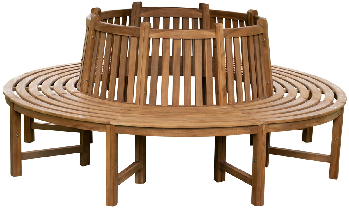 Baumbank Teak Nila mit Rückenlehne Hauptbild