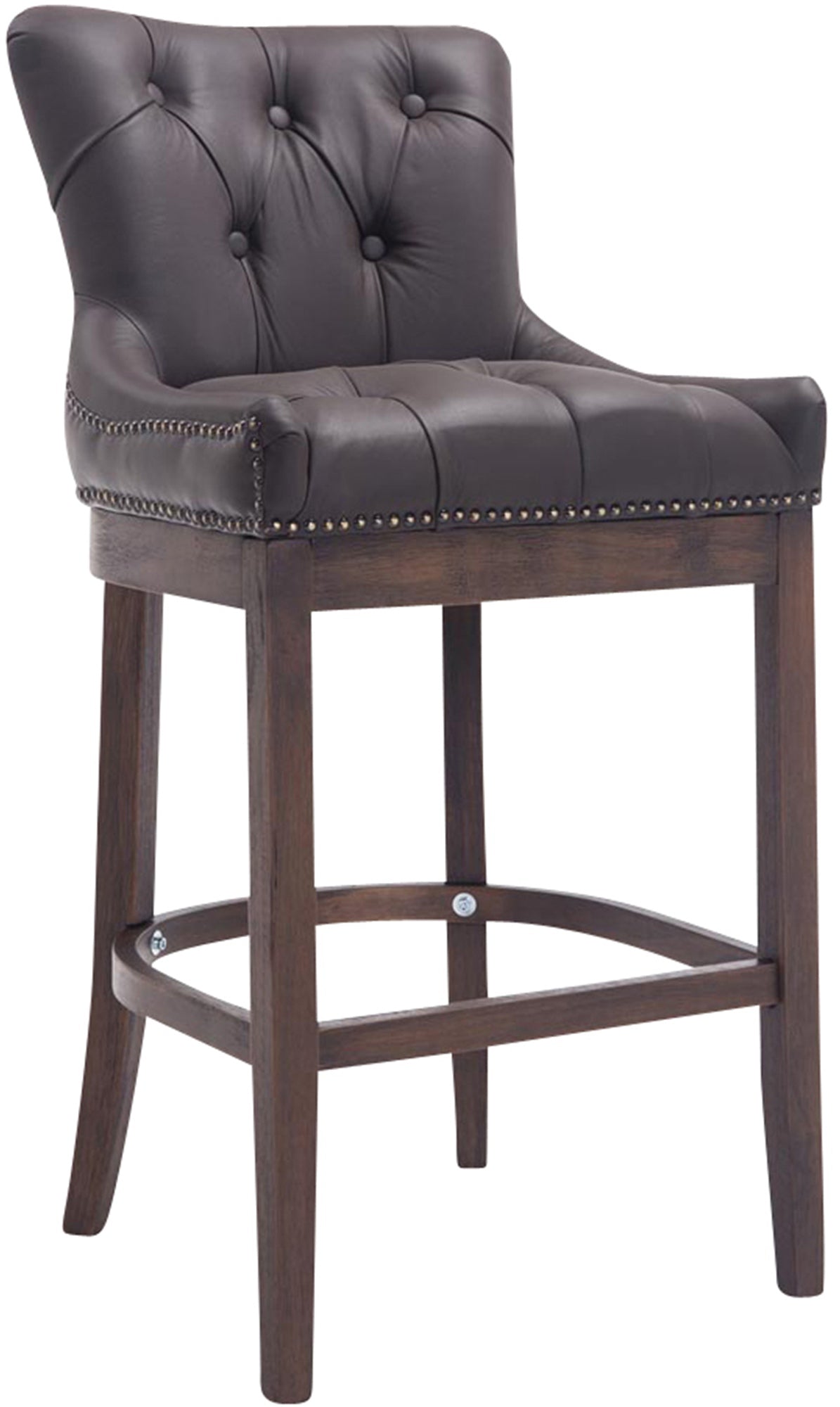Barhocker Lakewood Echtleder, Antik-dunkel Secundaire afbeelding