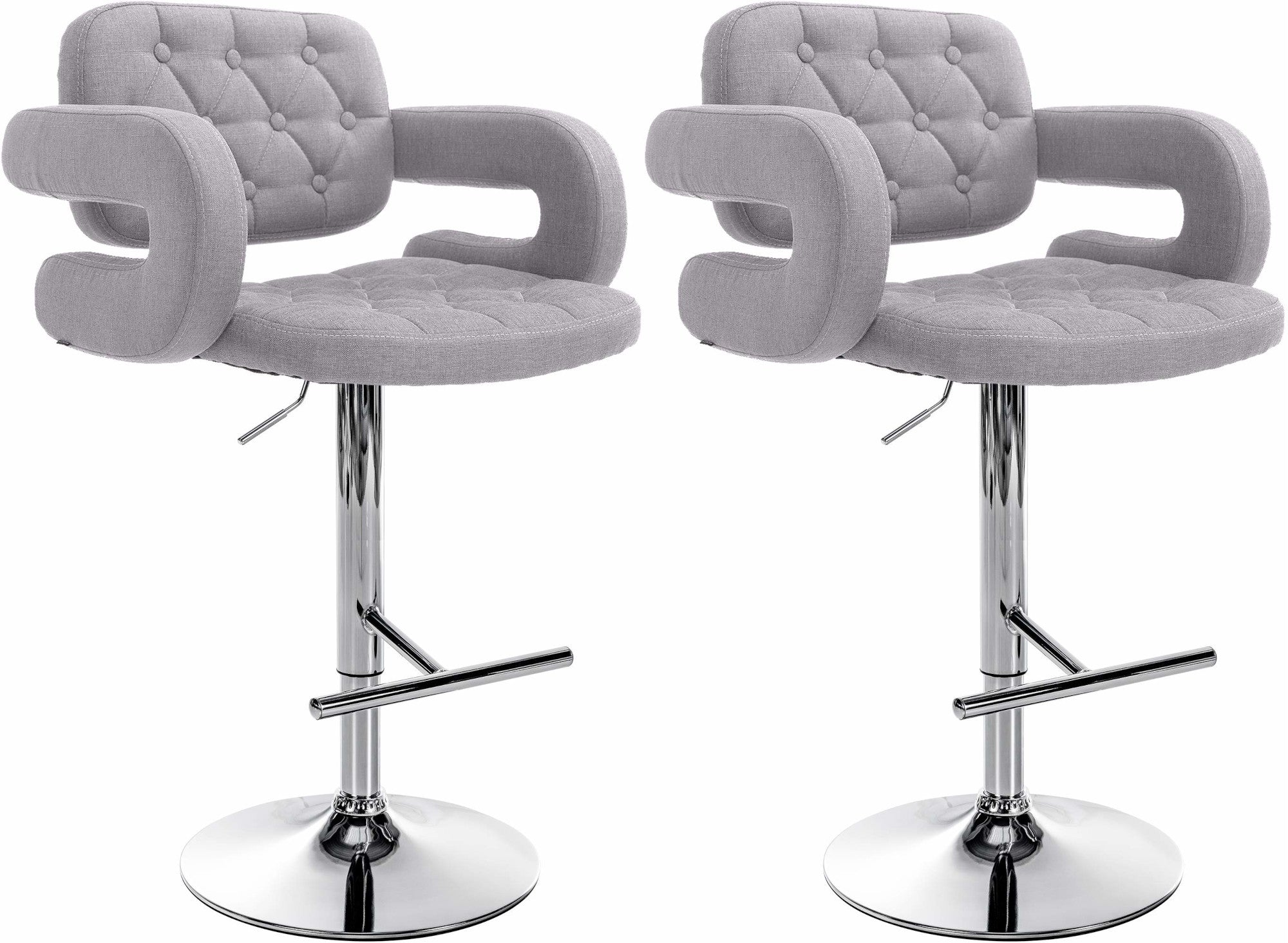 2er Set Barhocker Dublin Stoff Zweitbild