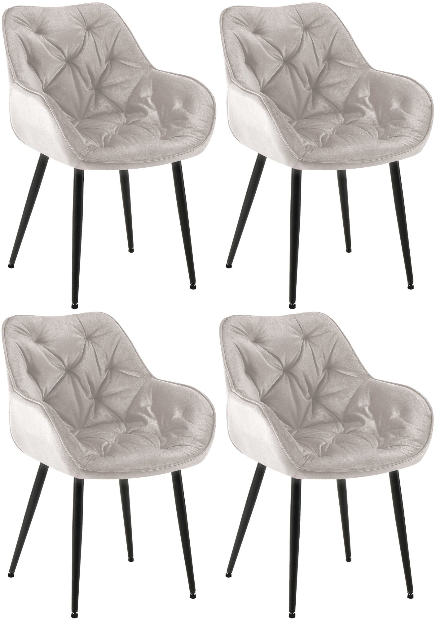 Set van 4 stoelen Tanna fluweel Zweitbild