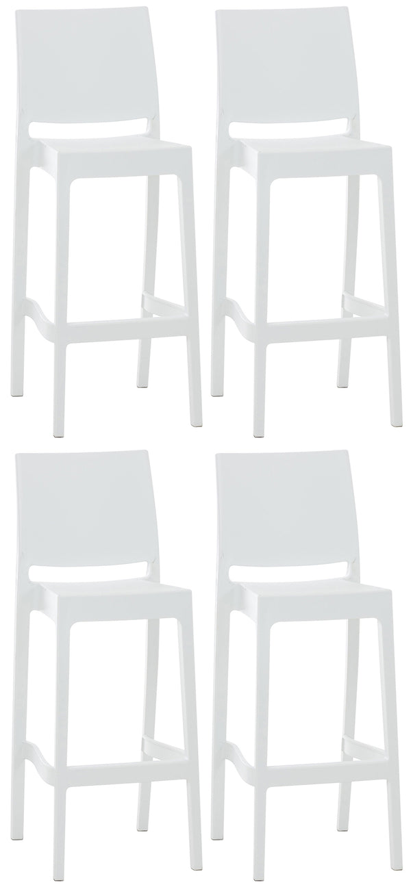 4er Set Barhocker Maya Kunststoff