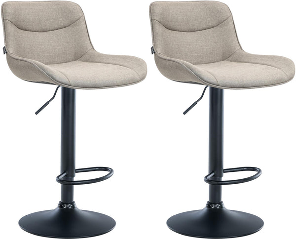 2er Set Barhocker Vonore Stoff