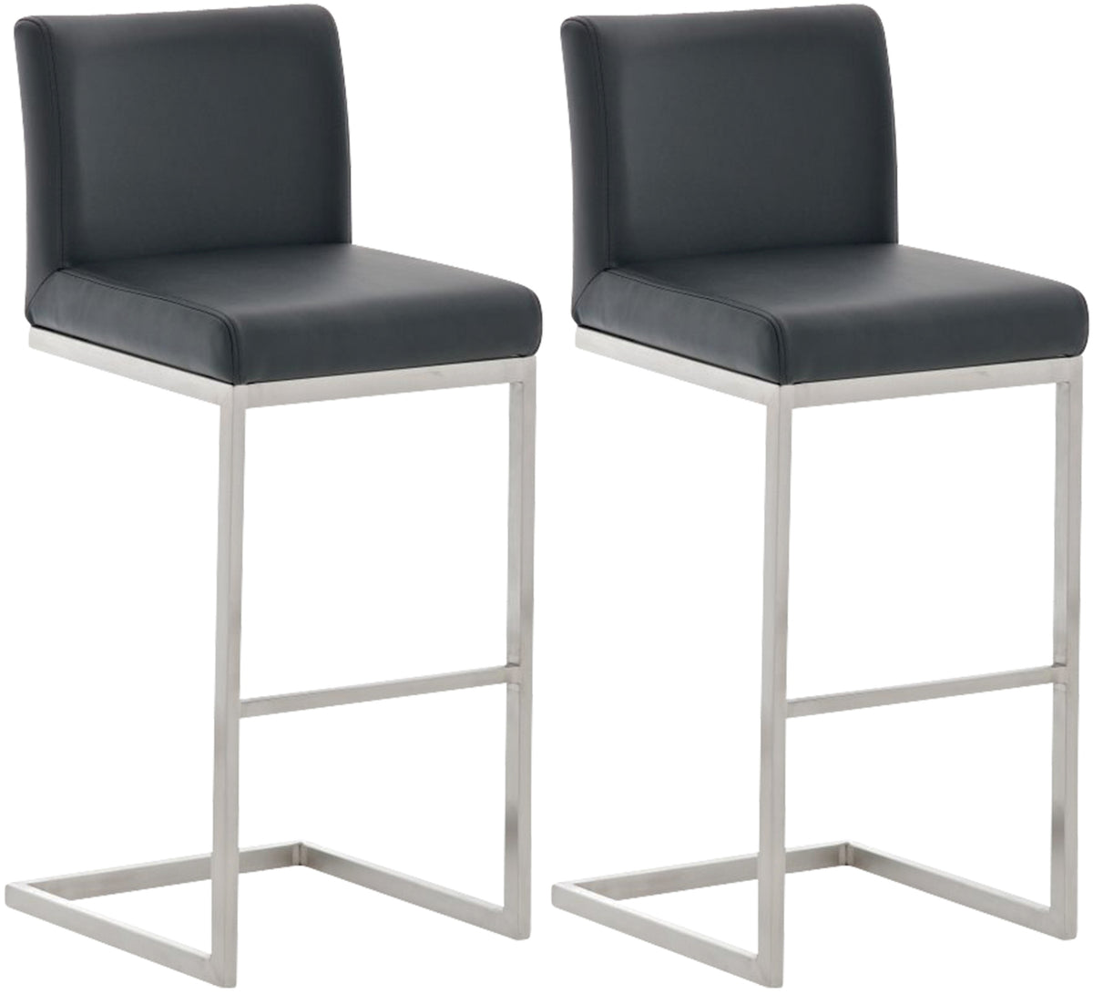 2er Set Barhocker Paros Kunstlederbezug Hauptbild