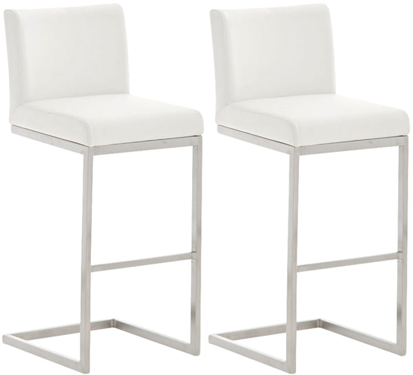 2er Set Barhocker Paros Kunstlederbezug