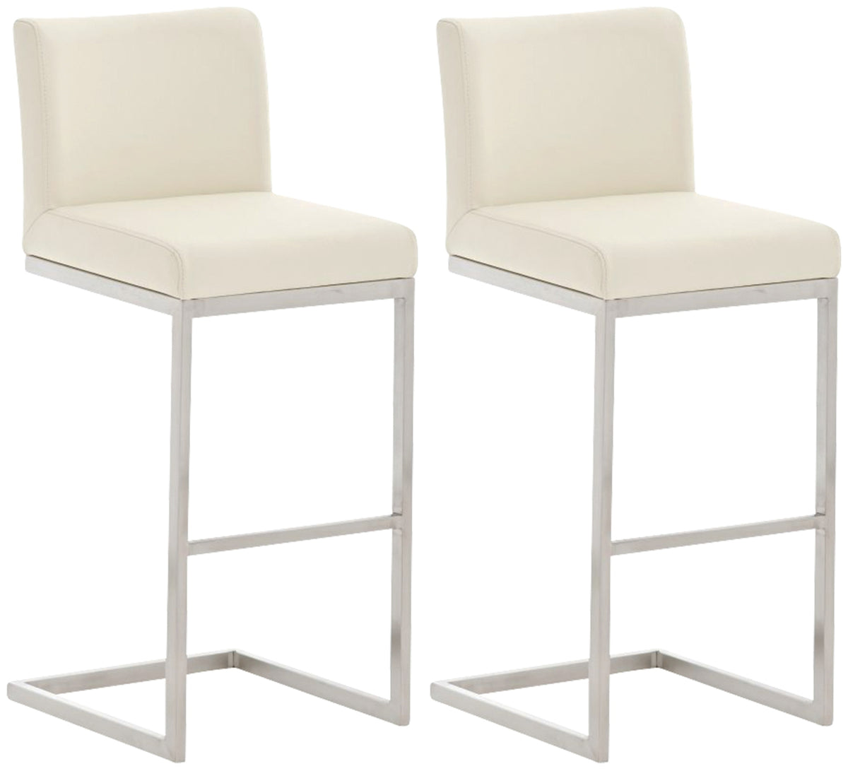 2er Set Barhocker Paros Kunstlederbezug