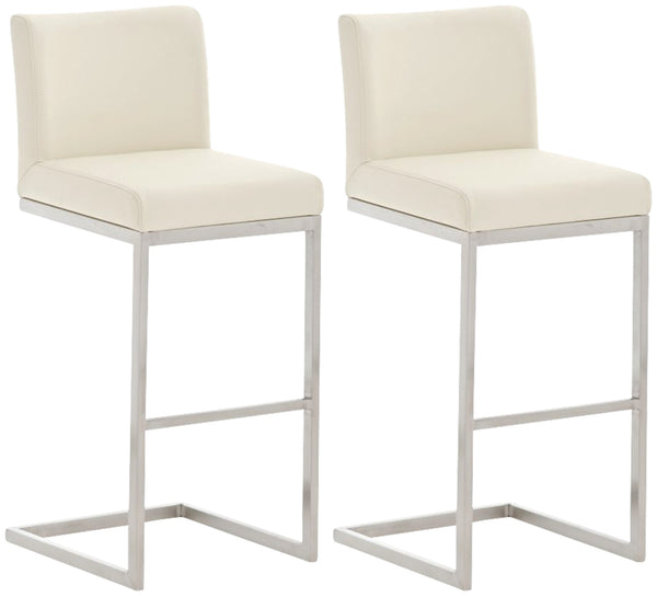 2er Set Barhocker Paros Kunstlederbezug