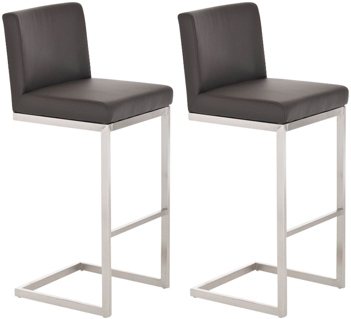 2er Set Barhocker Paros Kunstlederbezug