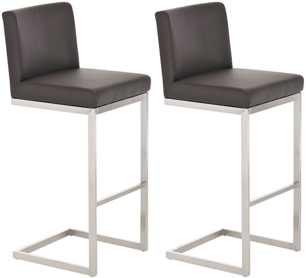 2er Set Barhocker Paros Kunstlederbezug