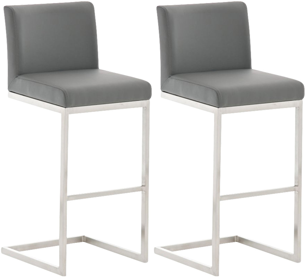 2er Set Barhocker Paros Kunstlederbezug