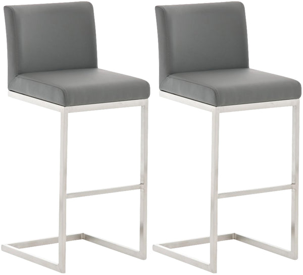 2er Set Barhocker Paros Kunstlederbezug