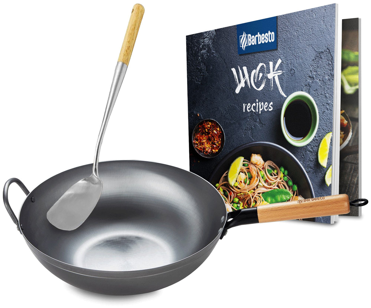 Wok Set aus Karbonstahl Hauptbild