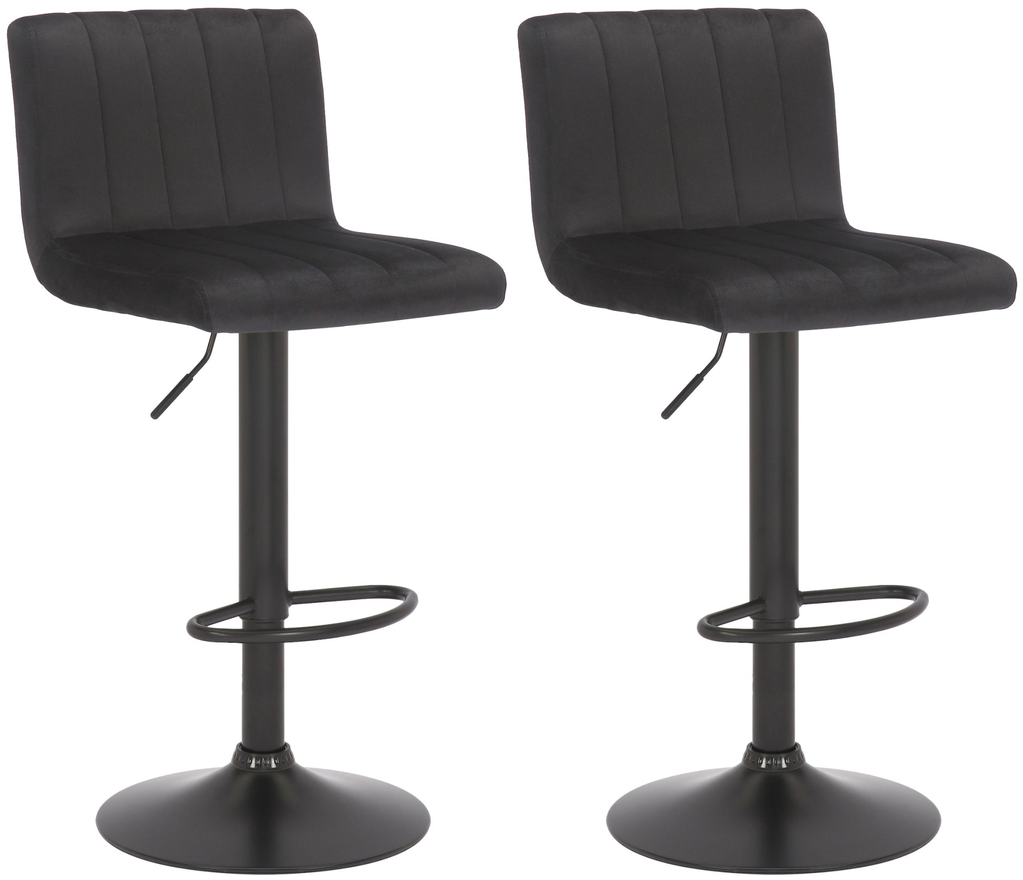 2er Set Barhocker Jamie Samt Zweitbild