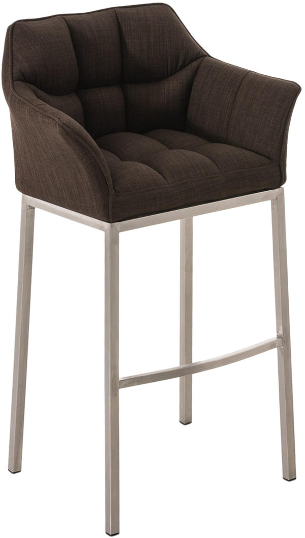 Barhocker Damaso Stoff mit Vierfußgestell