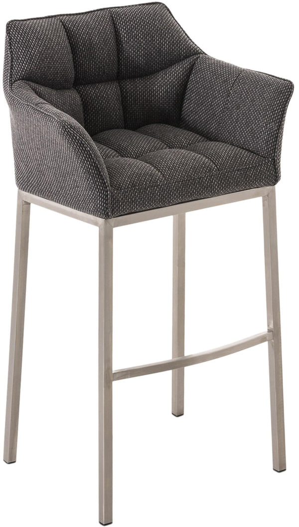 Barhocker Damaso Stoff mit Vierfußgestell