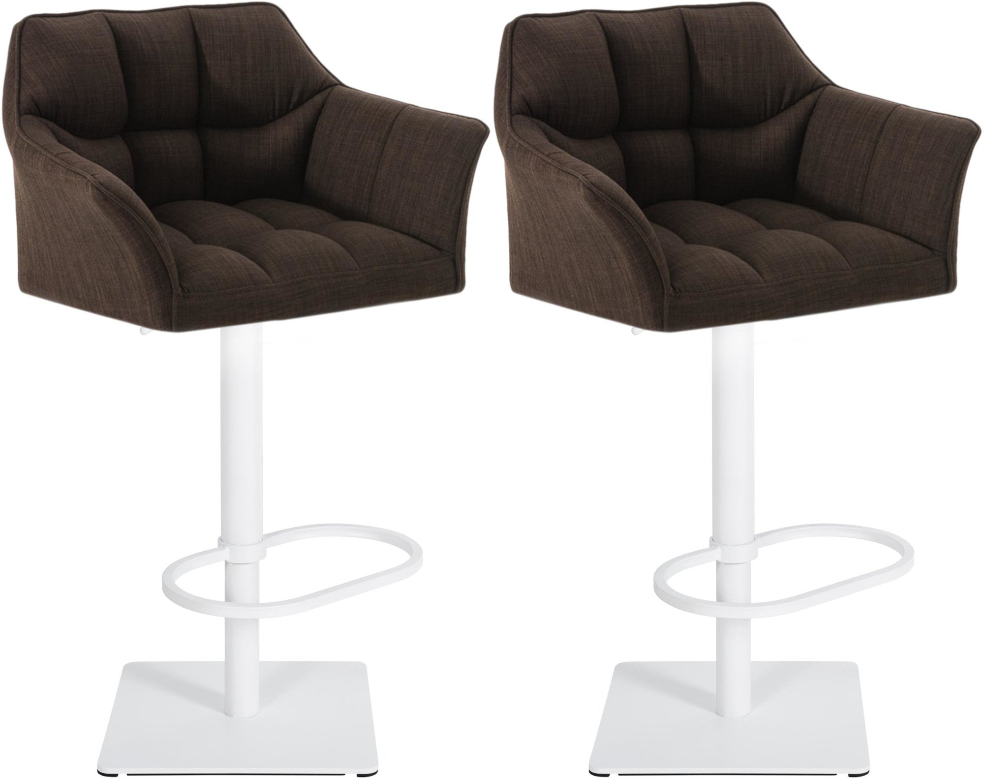 2er Set Barhocker Damaso Stoffbezug Zweitbild
