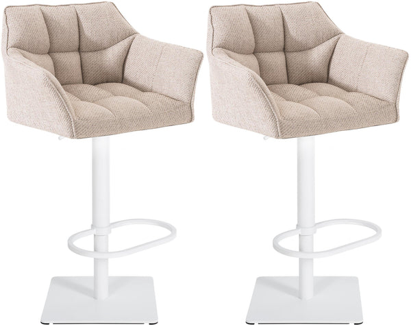 2er Set Barhocker Damaso Stoffbezug
