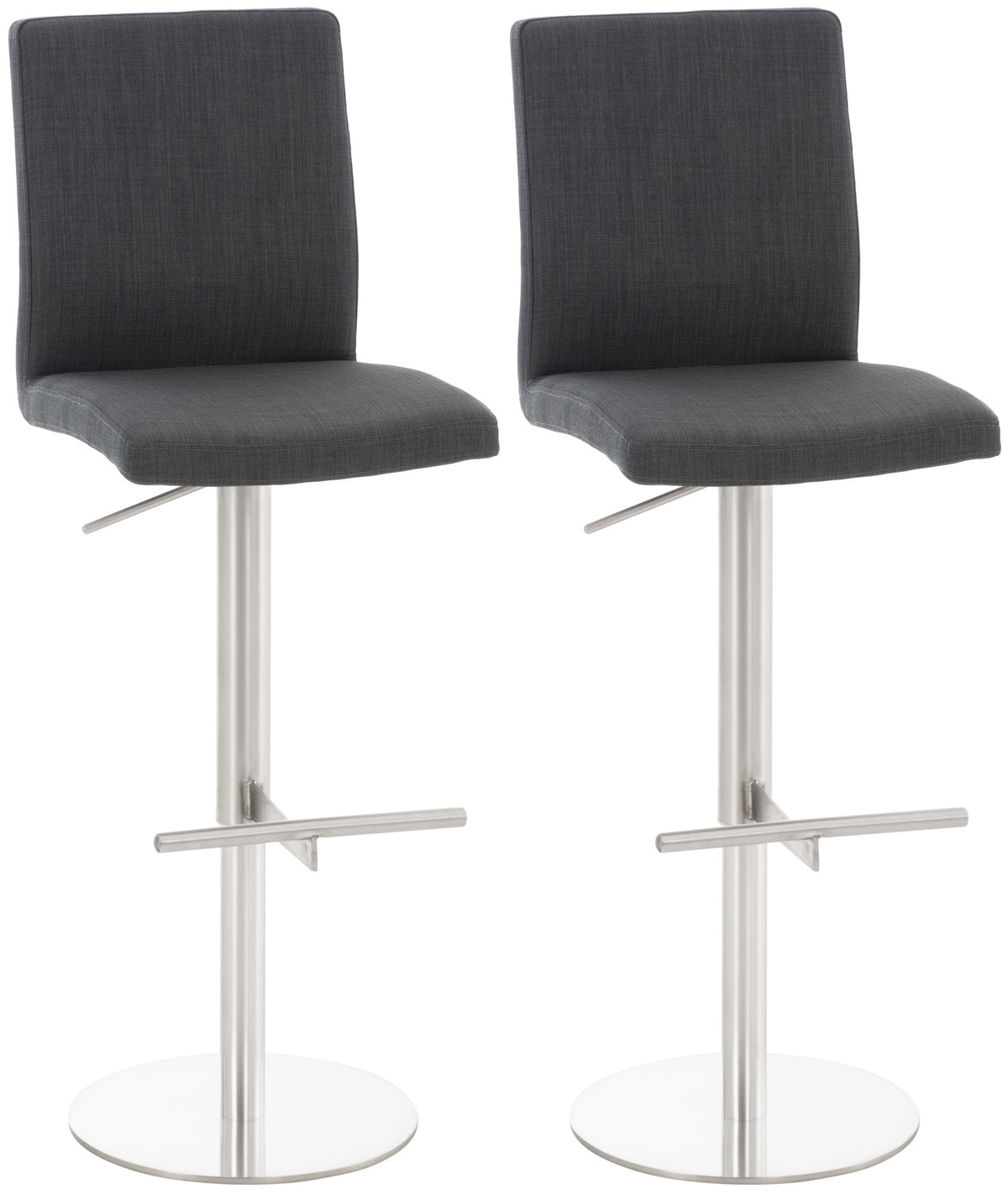 2er Set Barhocker Cadiz Stoffbezug Hauptbild