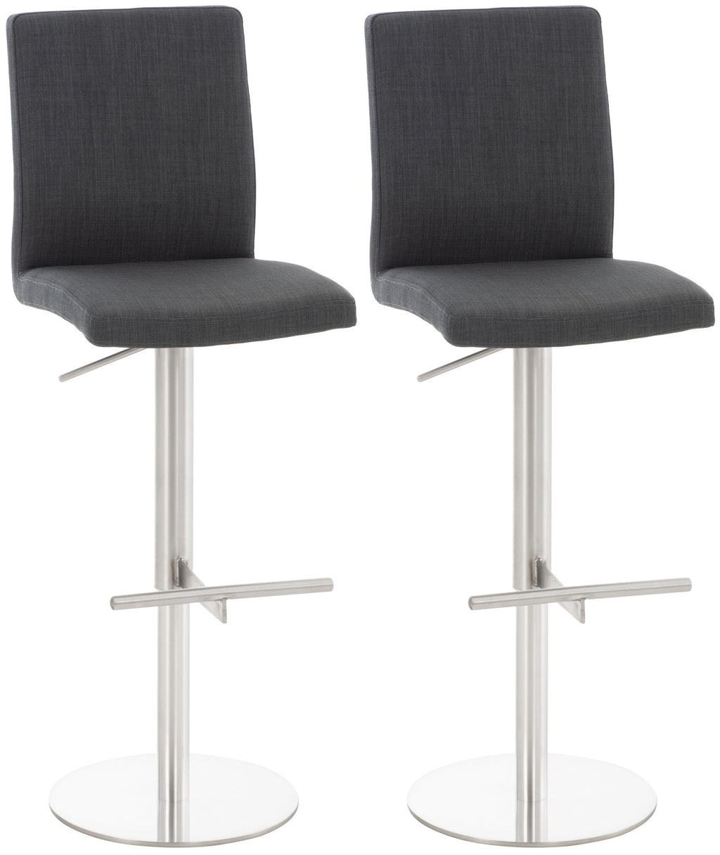 2er Set Barhocker Cadiz Stoffbezug