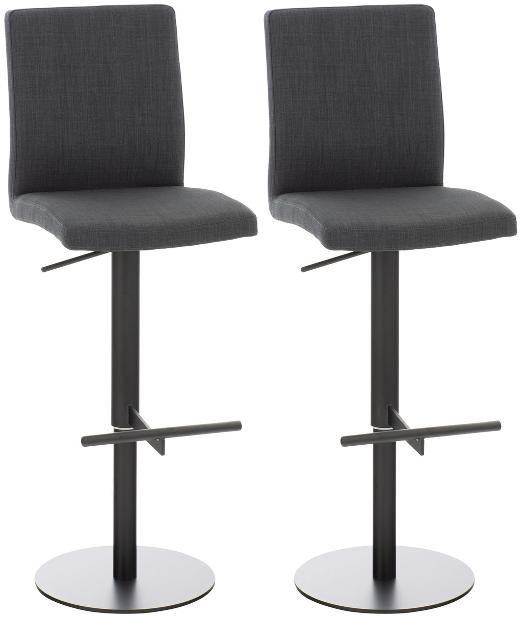 2er Set Barhocker Cadiz Stoffbezug