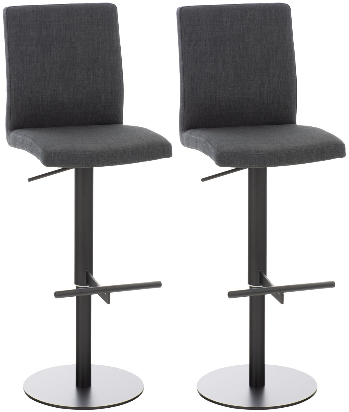 2er Set Barhocker Cadiz Stoffbezug