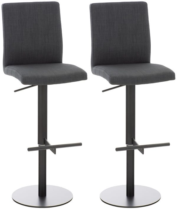 2er Set Barhocker Cadiz Stoffbezug