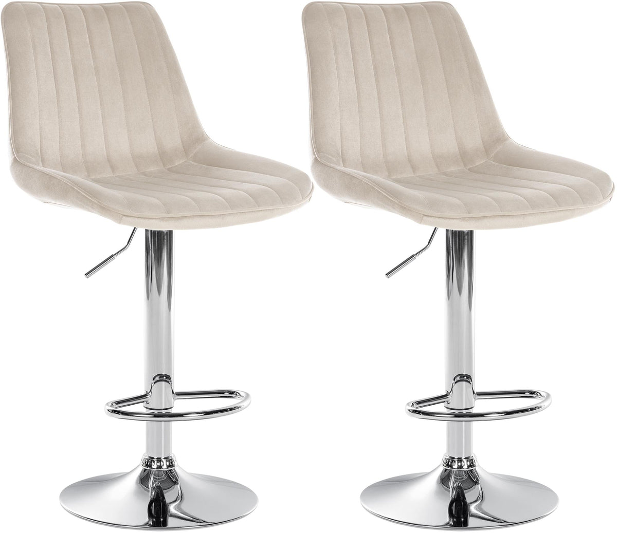 2er Set Barhocker Toni Samt Hauptbild