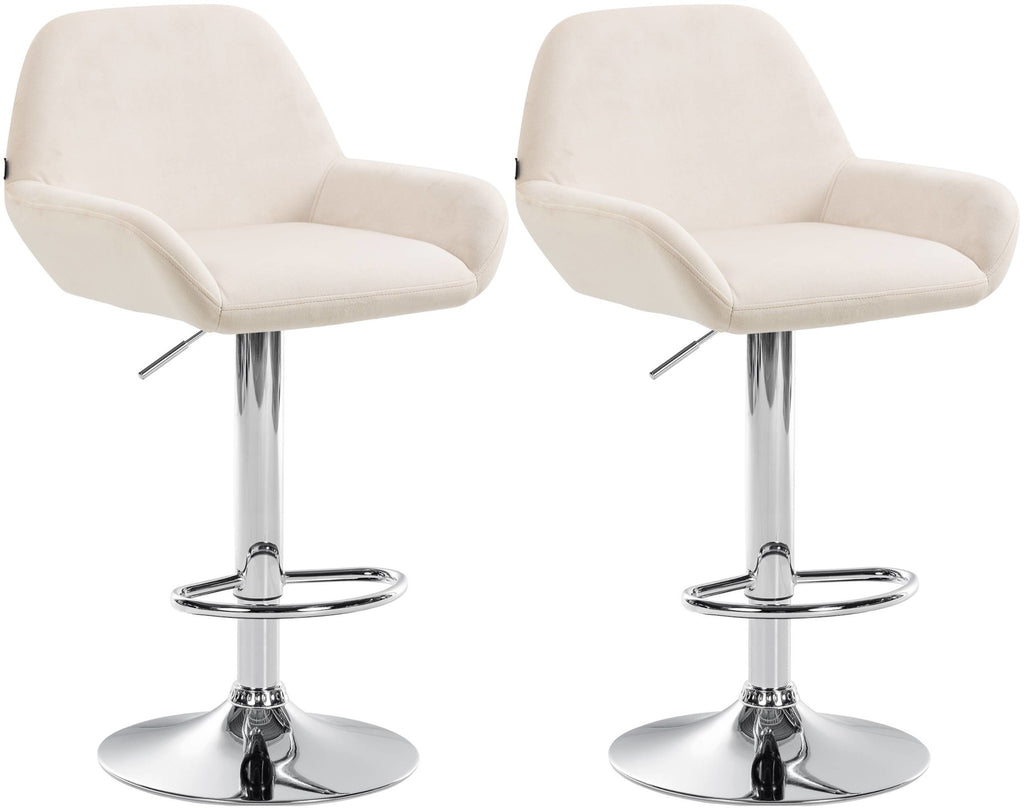 2er Set Barhocker Braga Samt