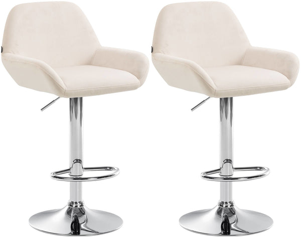 2er Set Barhocker Braga Samt