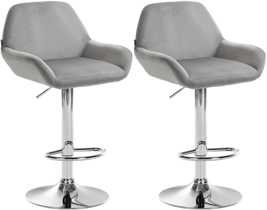 2er Set Barhocker Braga Samt