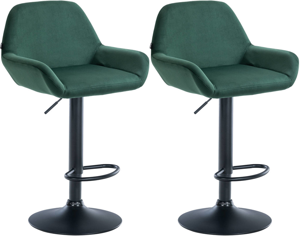 2er Set Barhocker Braga Samt