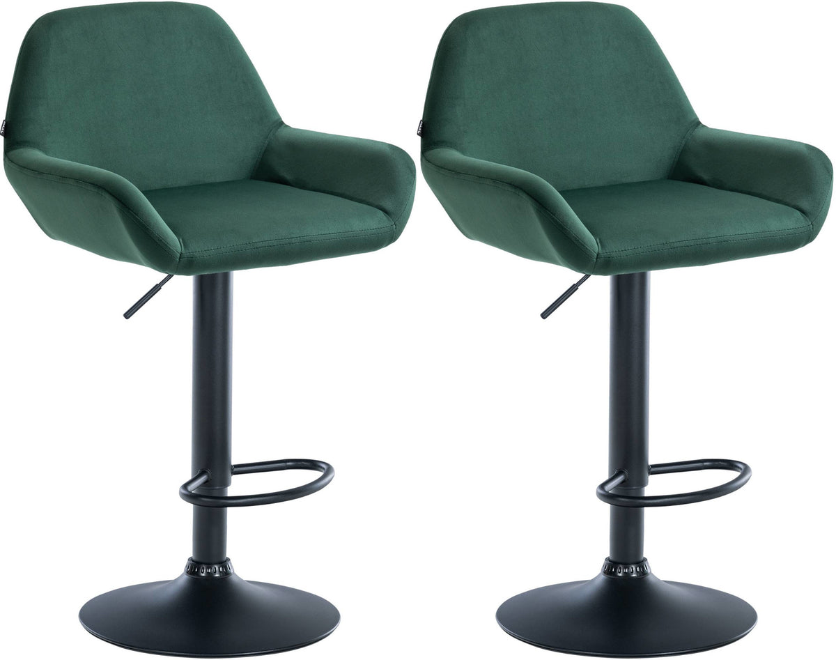 2er Set Barhocker Braga Samt