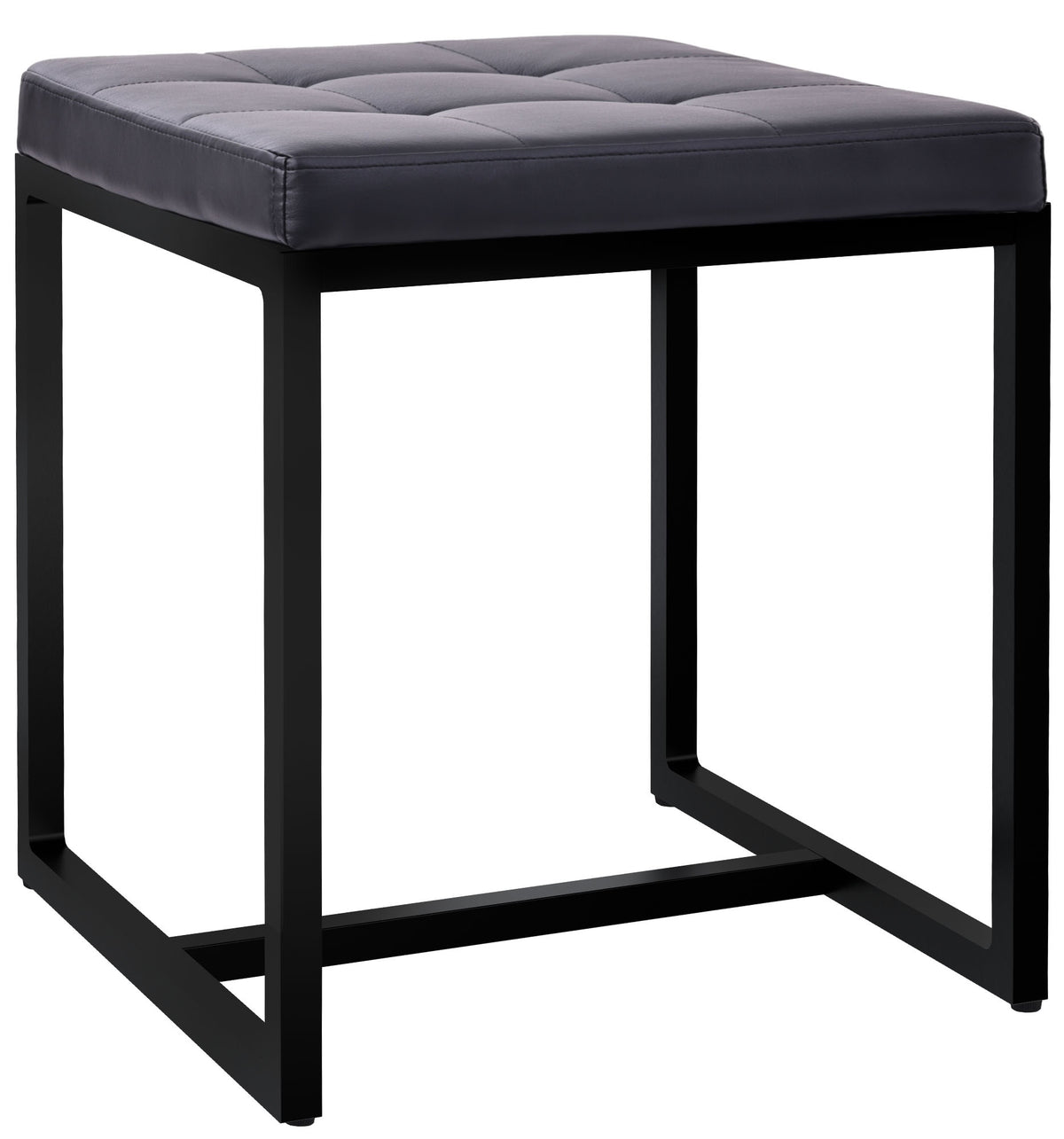 Sitzhocker Barci mit schwarzem Gestell