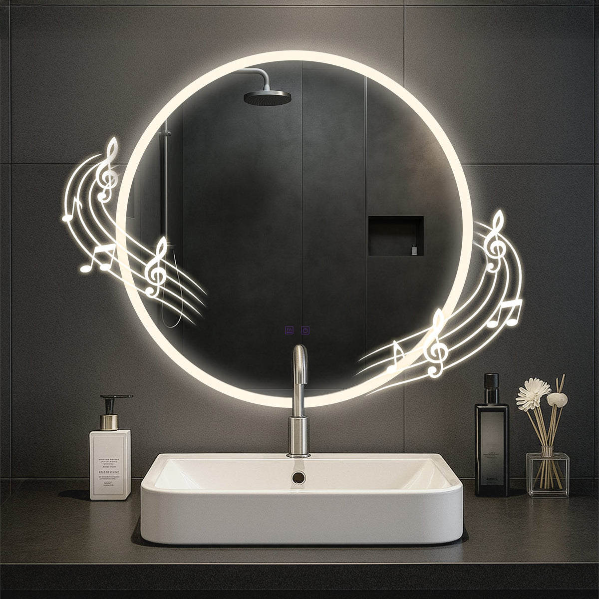 Badspiegel Laconia mit Bluetooth