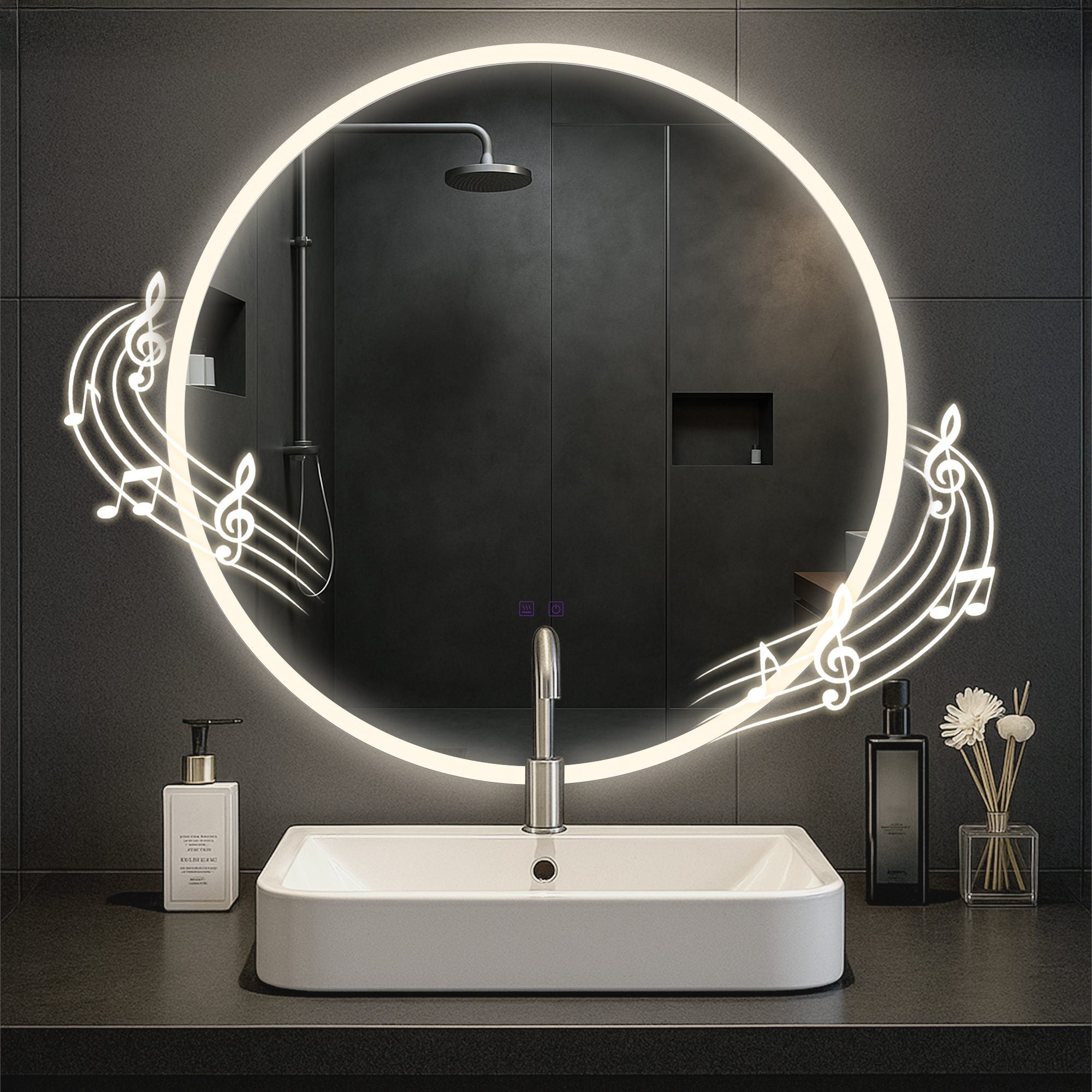Badspiegel Laconia mit Bluetooth Zweitbild