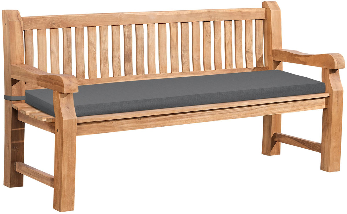 Gartenbank Teakholz Jackson mit Sitzkissen