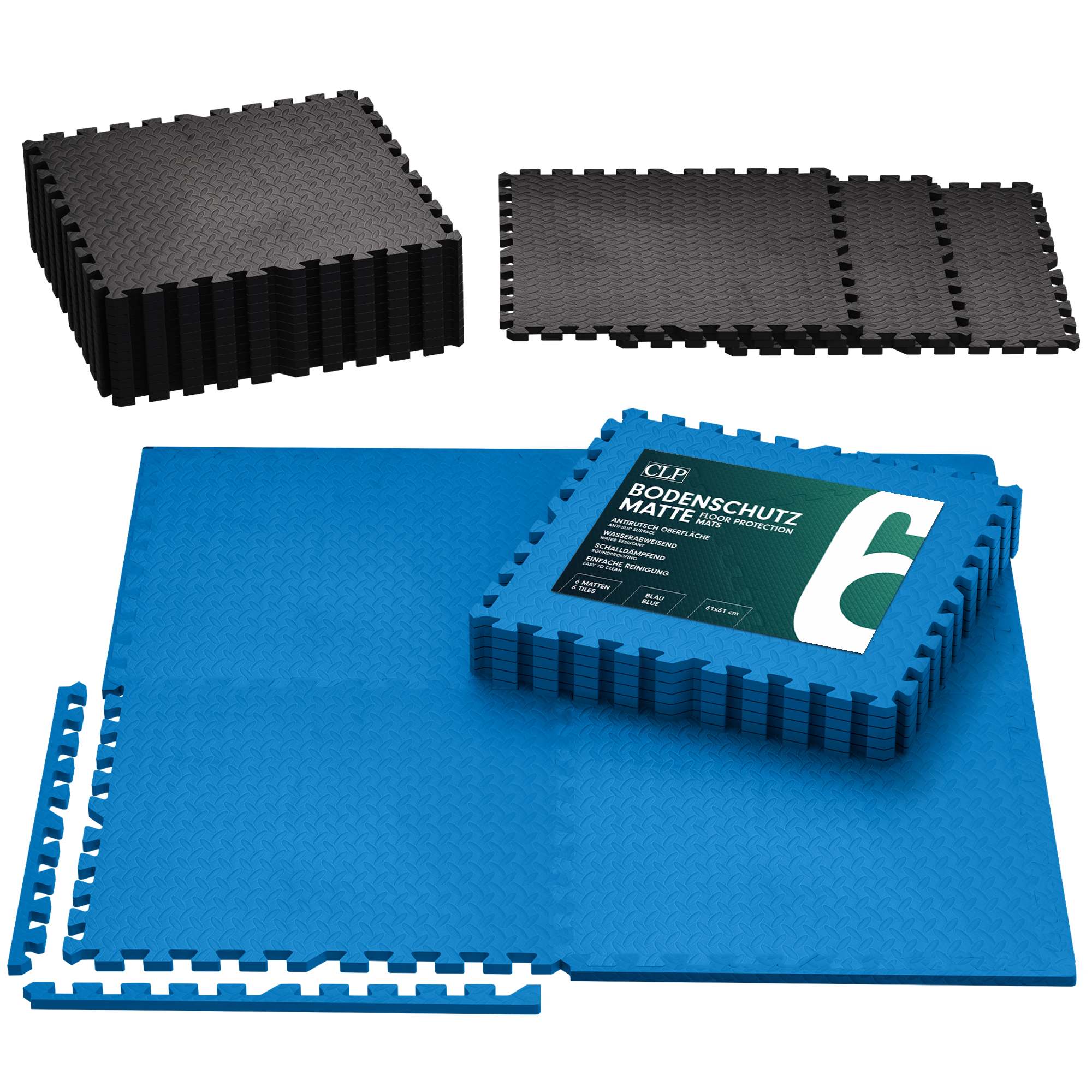 Bodenschutzmatten 60x60 cm 6er Set Secundaire afbeelding