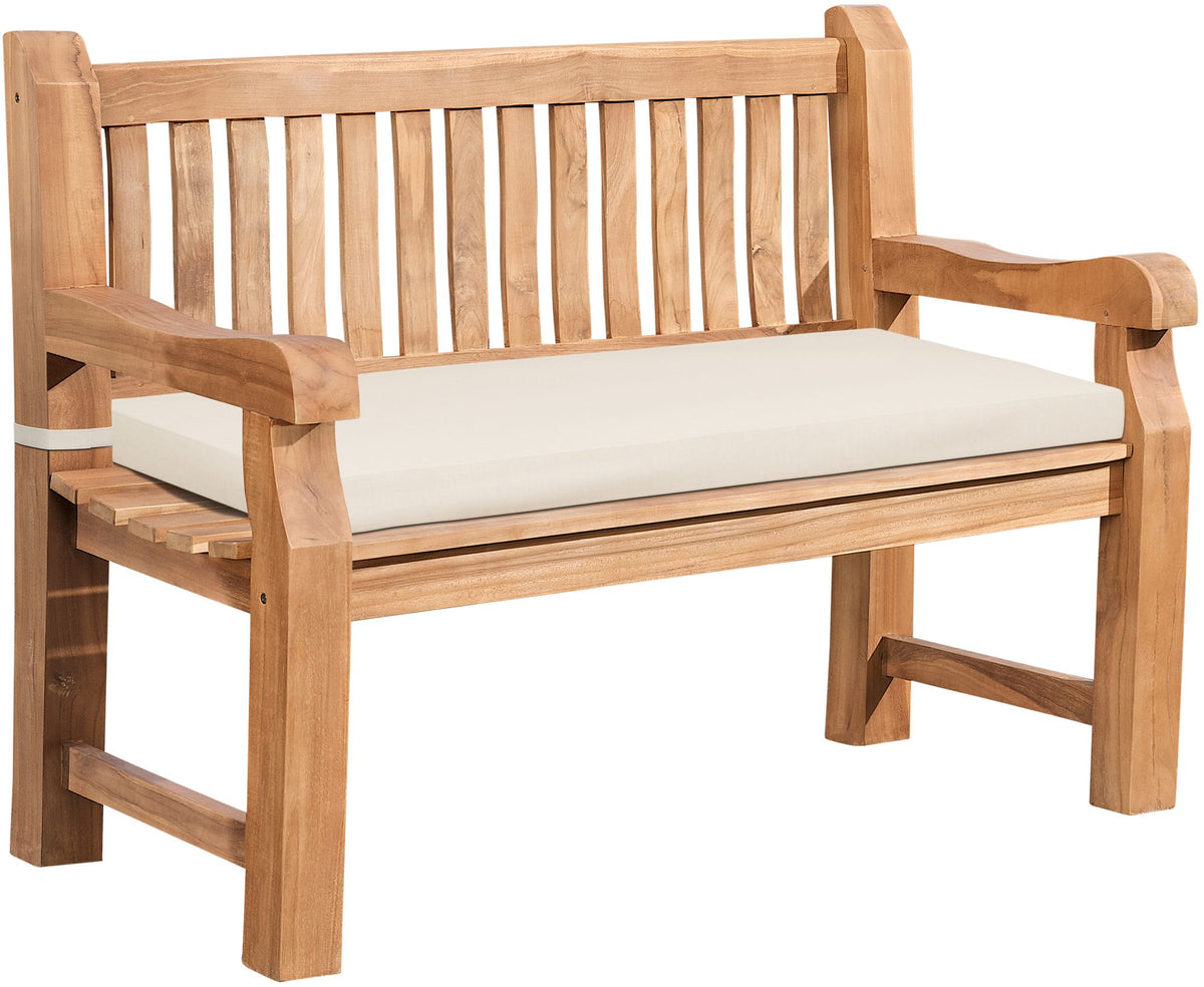 Gartenbank Teakholz Daxon mit Sitzkissen Hoofdafbeelding