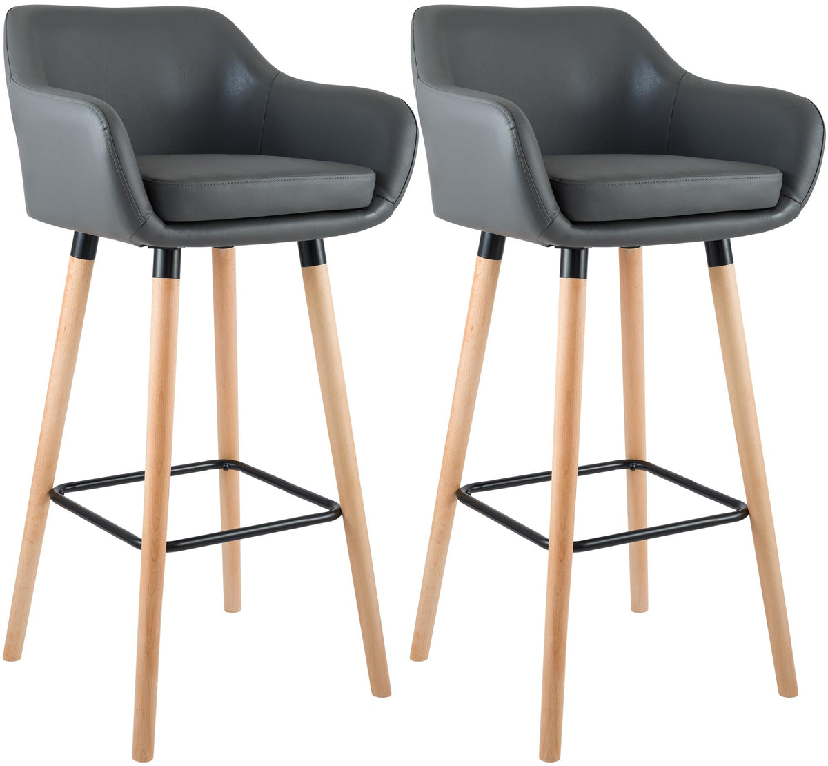2er Set Barhocker Grant Kunstleder