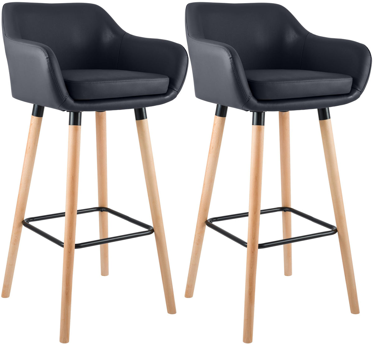 2er Set Barhocker Grant Kunstleder