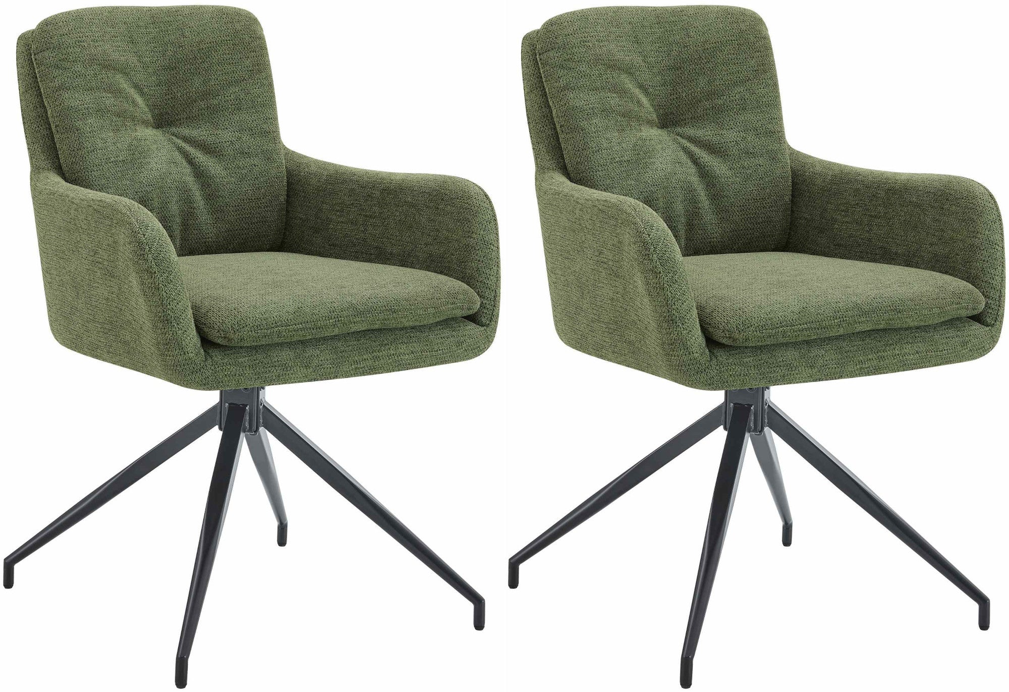 2er Set Esszimmerstühle Pickett Stoff Zweitbild
