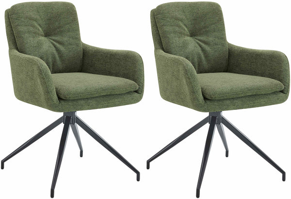 2er Set Esszimmerstühle Pickett Stoff