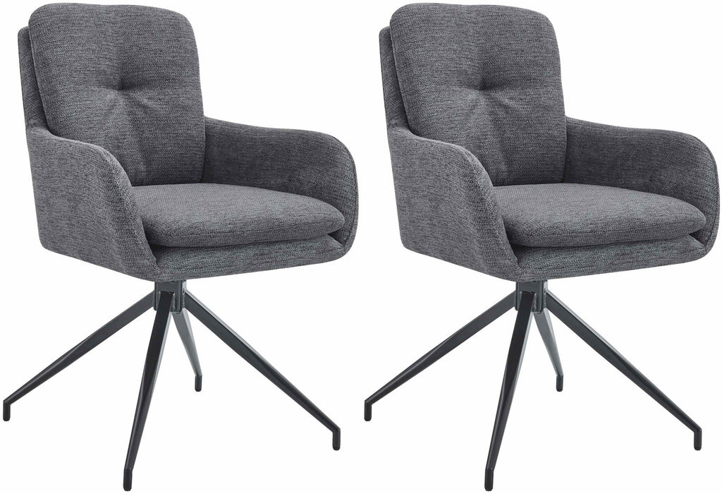 2er Set Esszimmerstühle Pickett Stoff