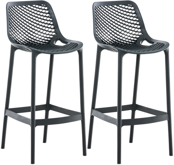 2er Set Outdoor Barhocker Air