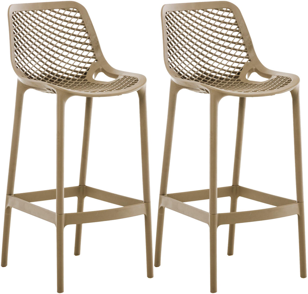 2er Set Outdoor Barhocker Air