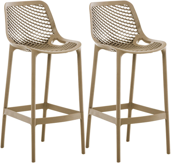 2er Set Outdoor Barhocker Air