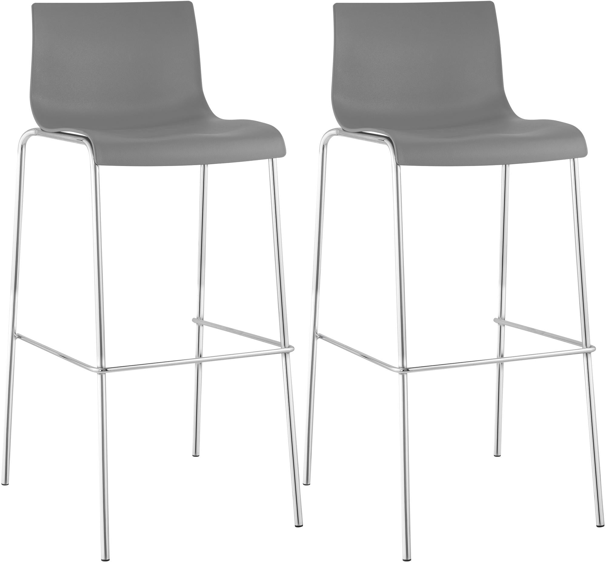 2er Set Barhocker Hover Kunststoff 4-Fuß Gestell Zweitbild