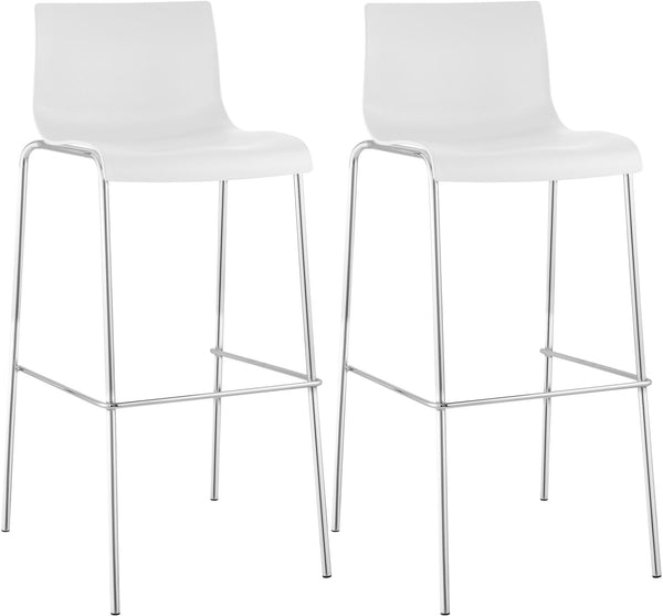2er Set Barhocker Hover Kunststoff 4-Fuß Gestell