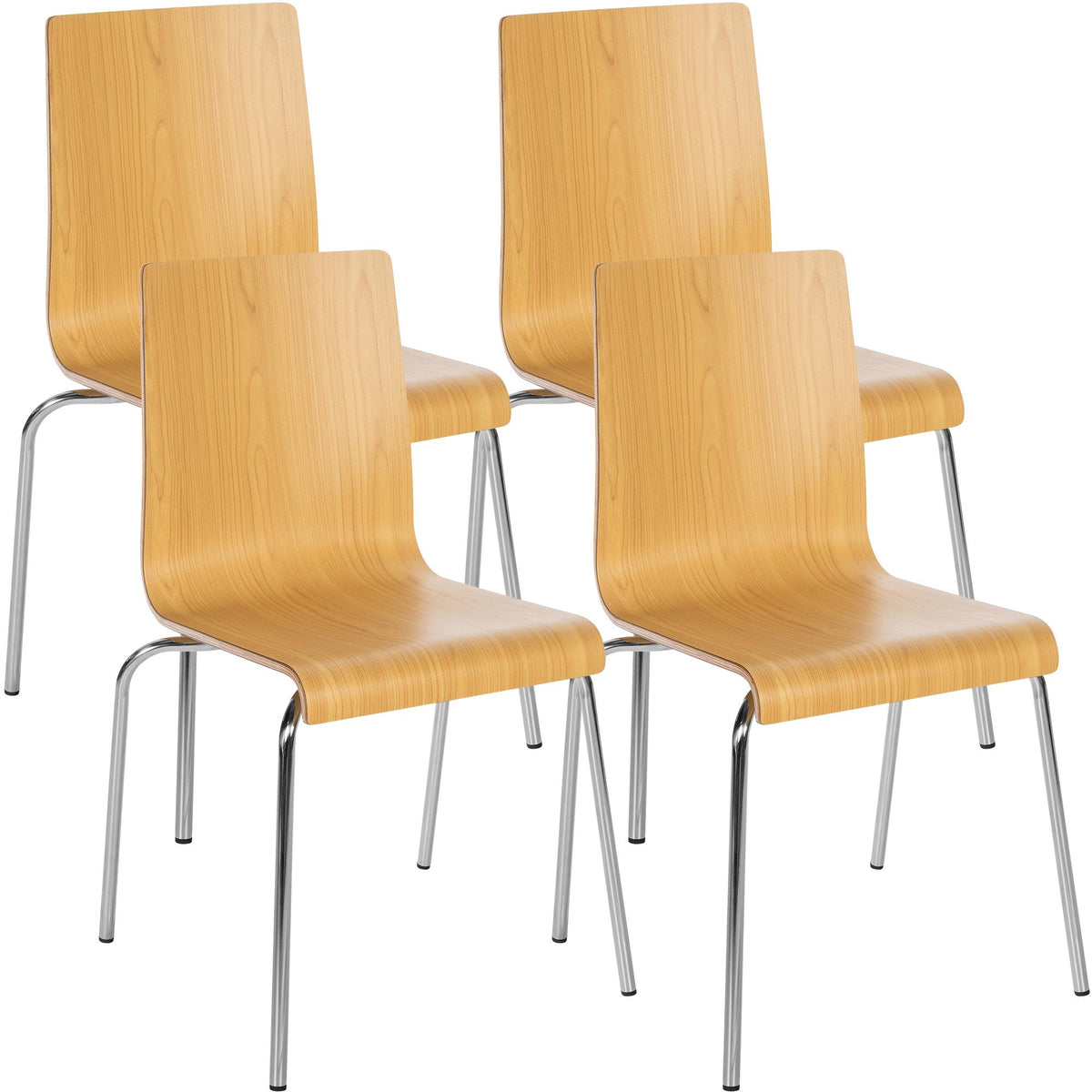 4er Set Stapelstühle Gahanna Hoofdafbeelding